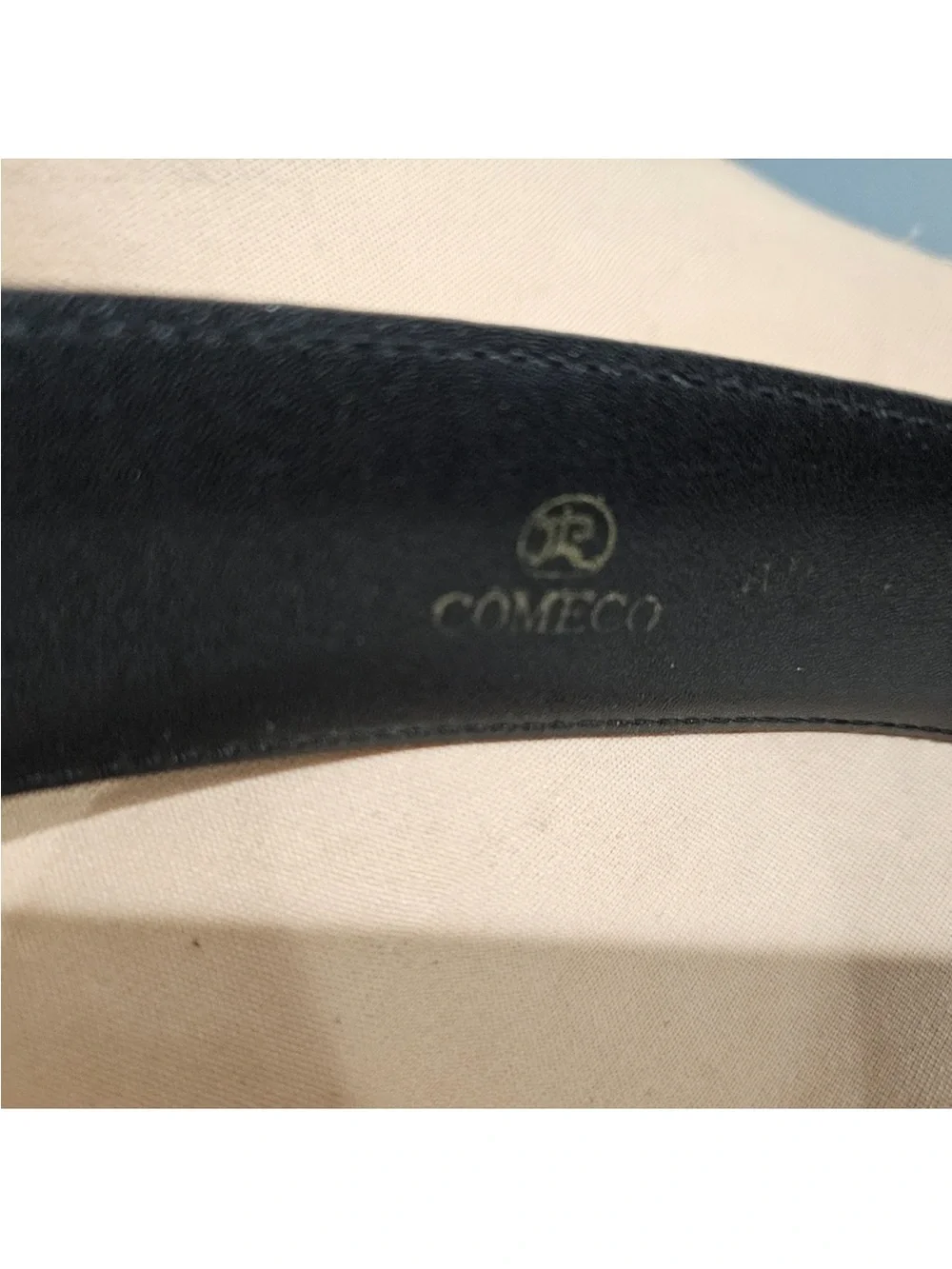 Vintage COMECO Black Suede 1.5